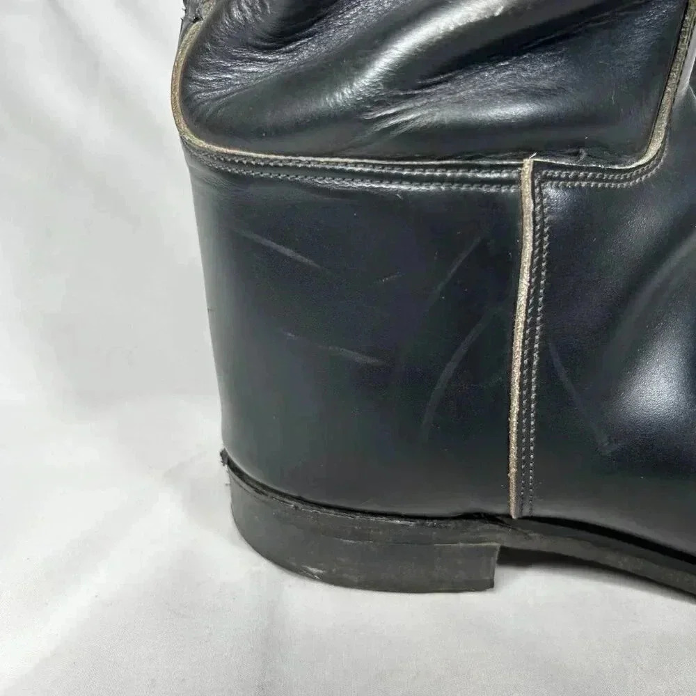 Marlborough Equestrian Riding Boots Size 6 UK Black Leather Made in England - Picture 4 of 10